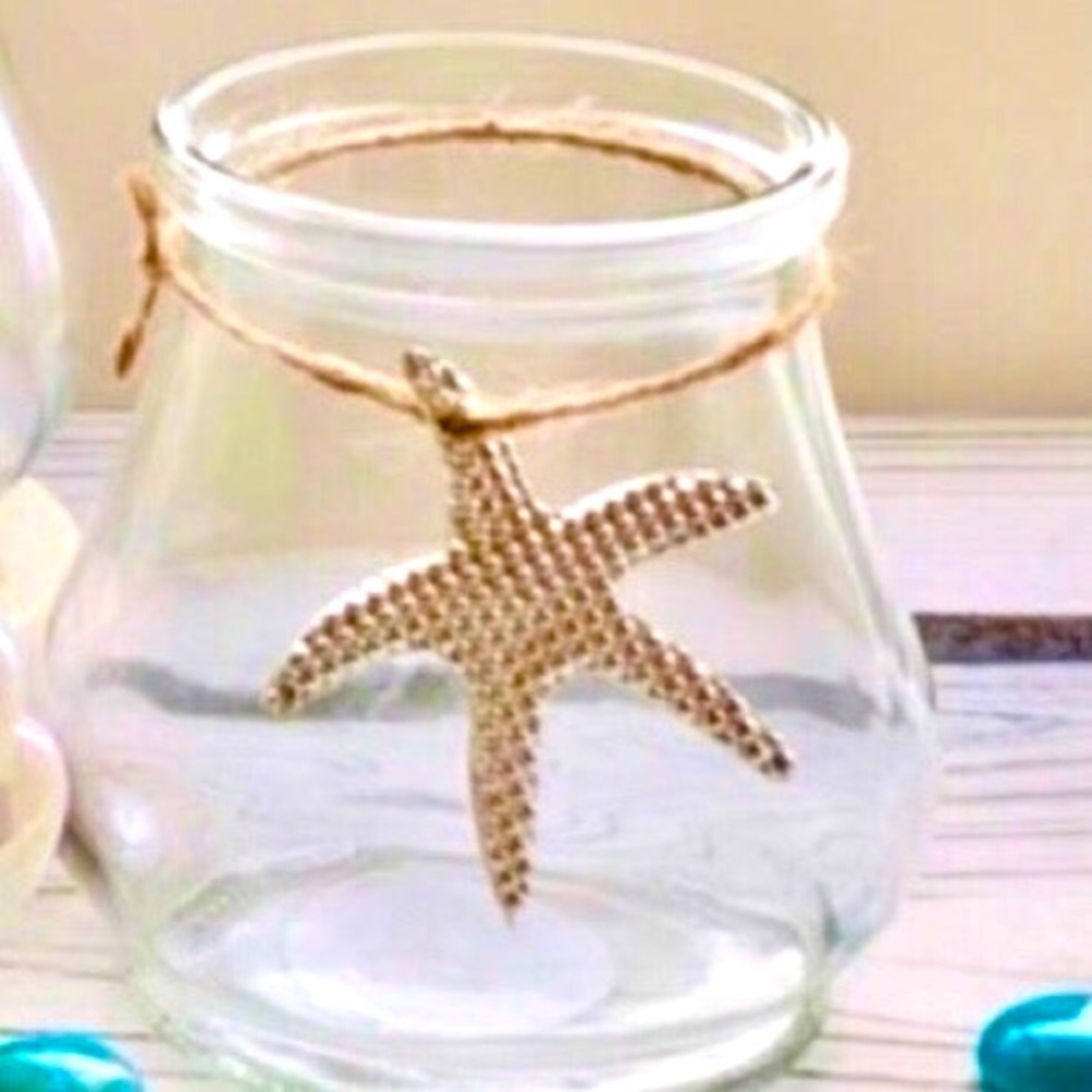 🐚 STARFISH GLASS CANDLE HOLDER 🐚